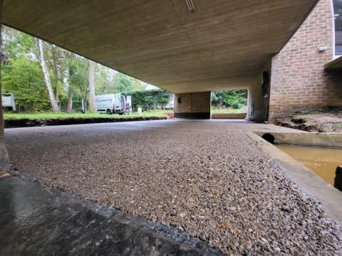 uitgewassen beton terras