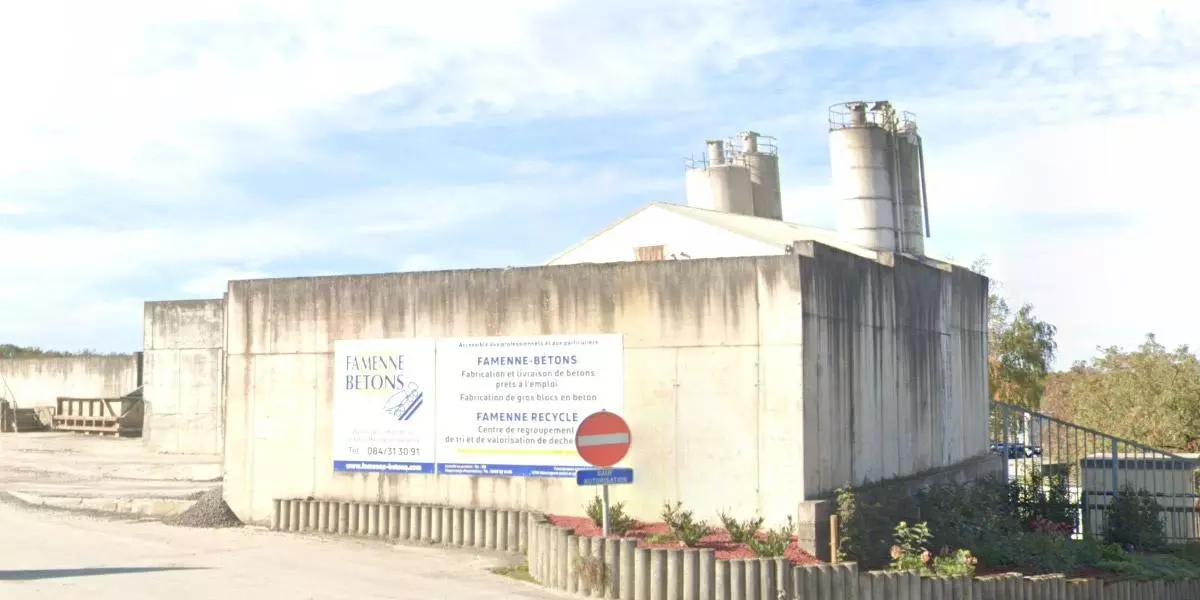 Famenne Béton in Marche-en-Famenne is een BENOR gecertificeerde betoncentrale.