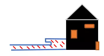 Trappen geplaatst in gepolierde beton een situatieschema